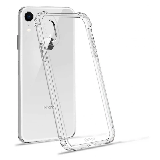 Blogy iPhone XR ile Uyumlu Crystal Fit Kılıf Crystal Clear - 3