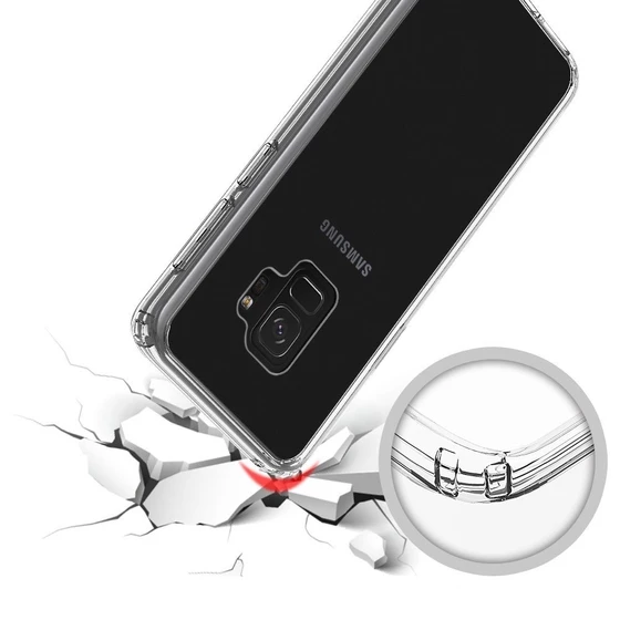 Buff Galaxy S9 ile Uyumlu Air Hybrid Kılıf Crystal Clear - 3