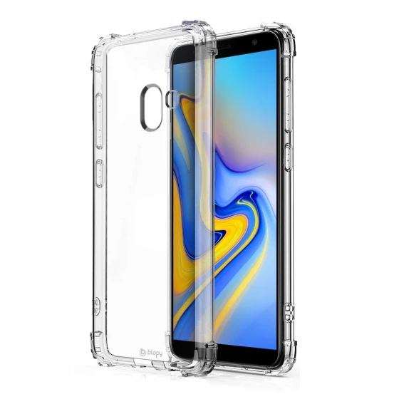 Blogy Galaxy J6 ile Uyumlu Crystal Fit Kılıf Crystal Clear - 1