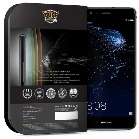 Buff P10 Lite ile Uyumlu Darbe Emici Ekran Koruyucu Film - 2