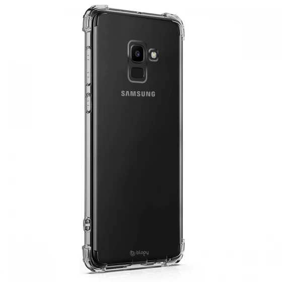 Blogy Galaxy A8 ile Uyumlu Crystal Fit Kılıf Crystal Clear - 2