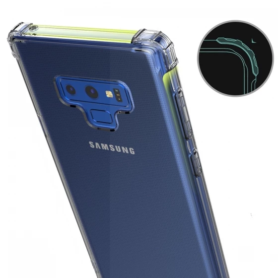 Blogy Galaxy Note 9 ile Uyumlu Crystal Fit Kılıf Smoke Black - 3