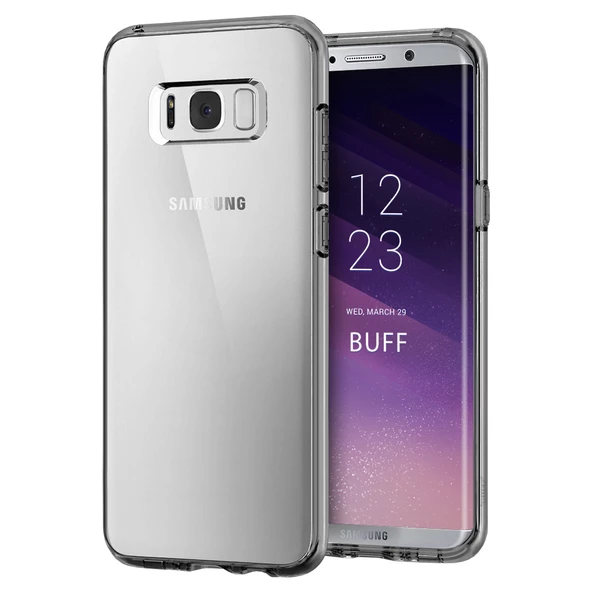 Buff Galaxy S8 Plus ile Uyumlu Air Hybrid Kılıf Crystall Clear - 2