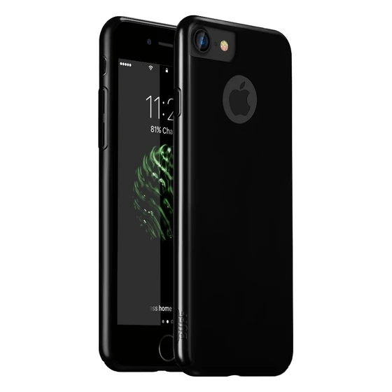 Buff iPhone 7 ile Uyumlu Slim Fit Kılıf Jet Black - 1