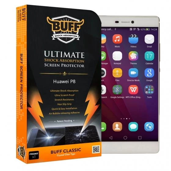 Buff P8 ile Uyumlu Darbe Emici Ekran Koruyucu Film - 1