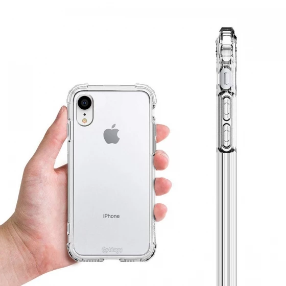 Blogy iPhone XR ile Uyumlu Crystal Fit Kılıf Crystal Clear - 4
