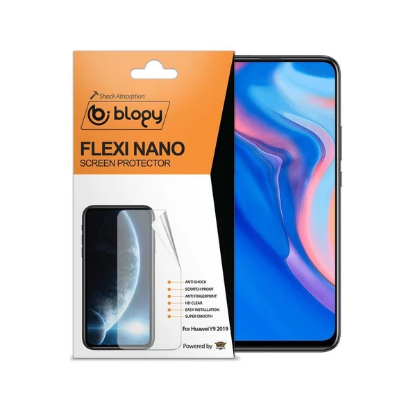 Blogy Y9 2019 ile Uyumlu Flexi Nano Ekran Koruyucu - 2