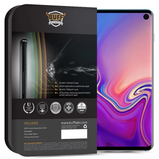 Buff Galaxy S10 Plus ile Uyumlu Ekran Koruyucu Film - 2