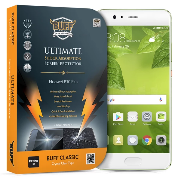 Buff P10 Plus ile Uyumlu Darbe Emici Ekran Koruyucu Film - 1