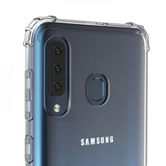 Blogy Galaxy A20s ile Uyumlu Crystal Fit Kılıf Crystal Clear - 4