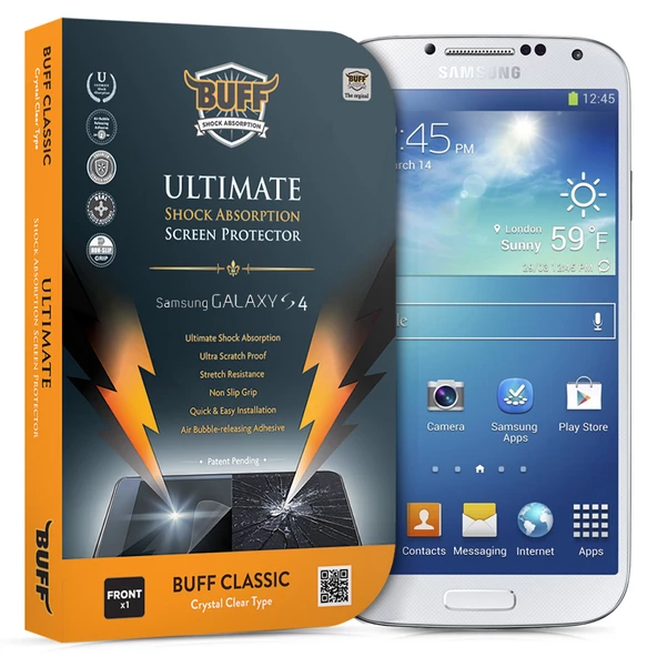 Buff Galaxy S4 ile Uyumlu Darbe Emici Ekran Koruyucu Film ürün görseli