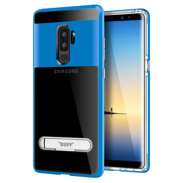 Buff Galaxy S9 Plus ile Uyumlu Air Bumper Kılıf Blue - 1