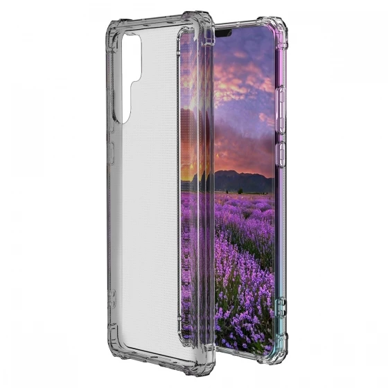 Blogy P30 Pro ile Uyumlu Crystal Fit Kılıf Smoke Black - 4