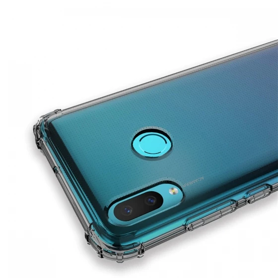 Blogy P Smart 2019 ile Uyumlu Crystal Fit Kılıf Smoke Black - 3