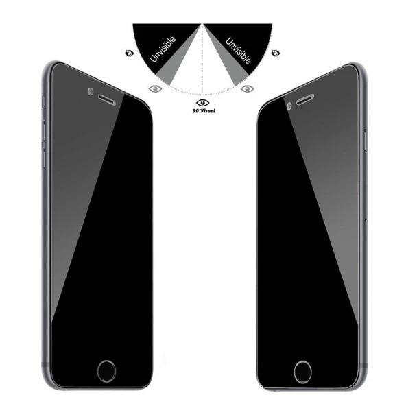 Buff iPhone 8 Plus / 7 Plus ile Uyumlu Privacy Ekran Koruyucu - 3
