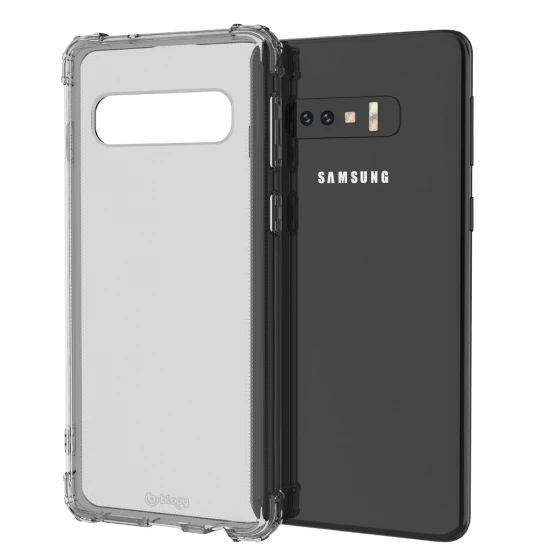 Blogy Galaxy S10e ile Uyumlu Crystal Fit Kılıf Smoke Black - 2