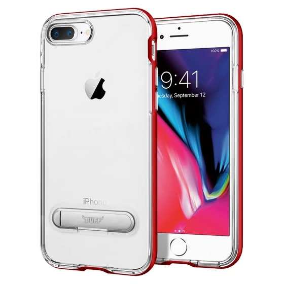 Buff iPhone 8 Plus / 7 Plus ile Uyumlu Air Bumper Kılıf Red