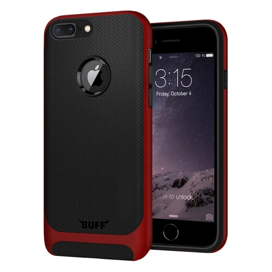 Buff iPhone 7 Plus ile Uyumlu New Armor Kılıf Red - 1