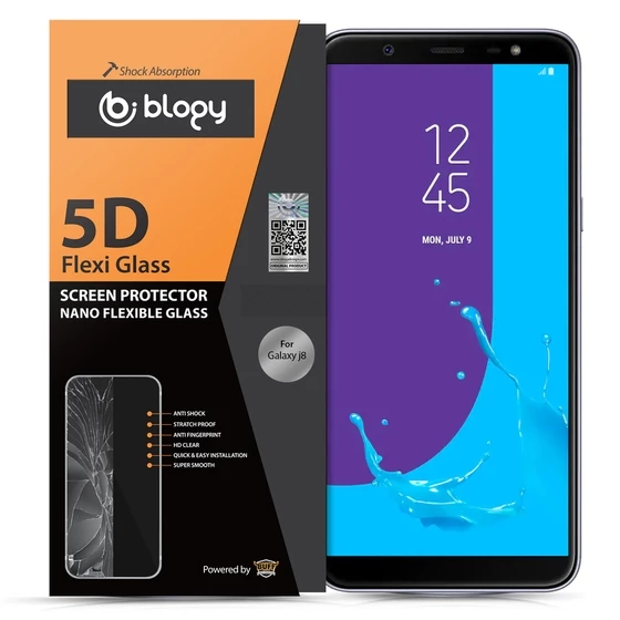 Blogy Galaxy J8 ile Uyumlu Flexi 5D Ekran Koruyucu - 2