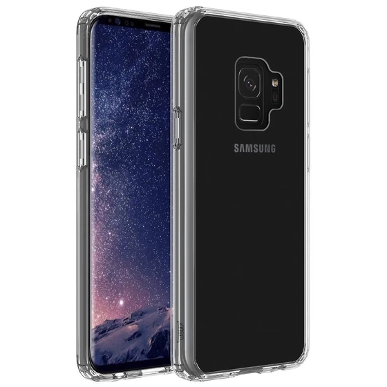 Buff Galaxy S9 ile Uyumlu Air Hybrid Kılıf Crystal Clear - 1