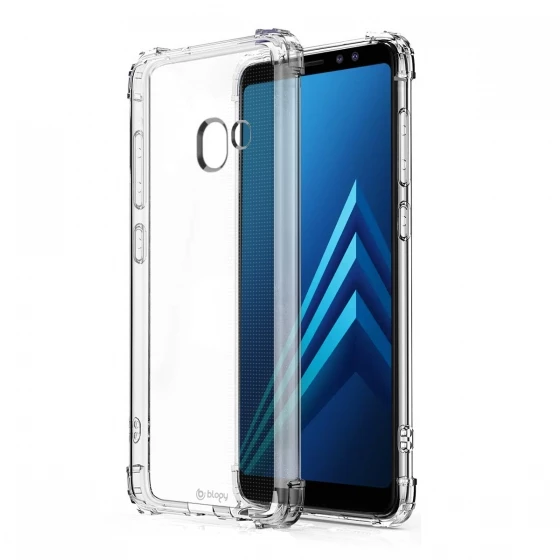 Blogy Galaxy A8 ile Uyumlu Crystal Fit Kılıf Crystal Clear ürün görseli