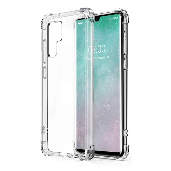 Blogy P30 Pro ile Uyumlu Crystal Fit Kılıf Crystal Clear - 1
