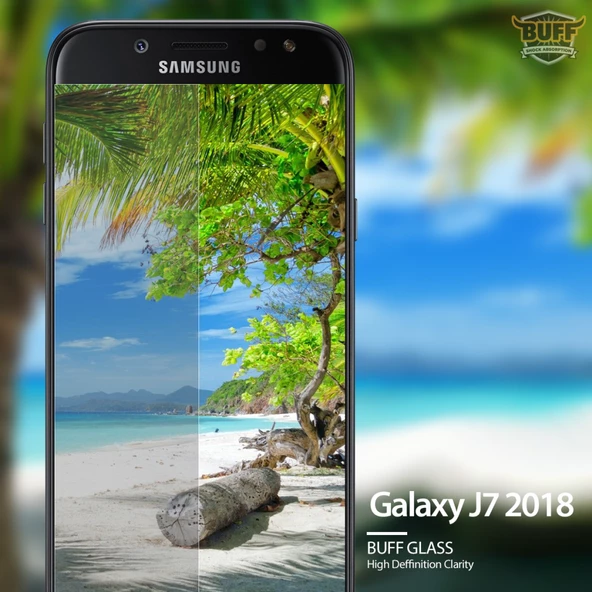Buff Glass Galaxy J7 2018 ile Uyumlu Ekran Koruyucu Cam - 4