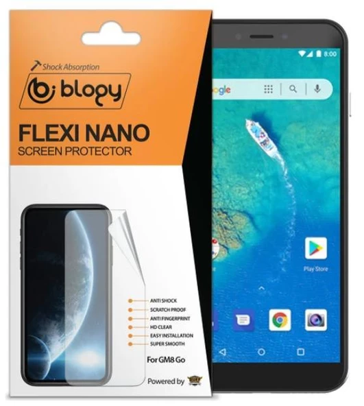 Blogy GM 8 Go ile Uyumlu Flexi Nano Ekran Koruyucu - 1