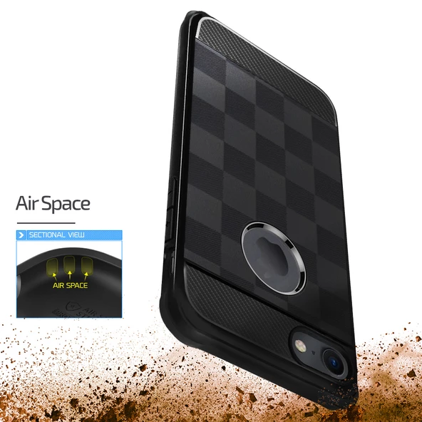Buff iPhone 7 Plus ile Uyumlu Black Armor Kılıf - 4