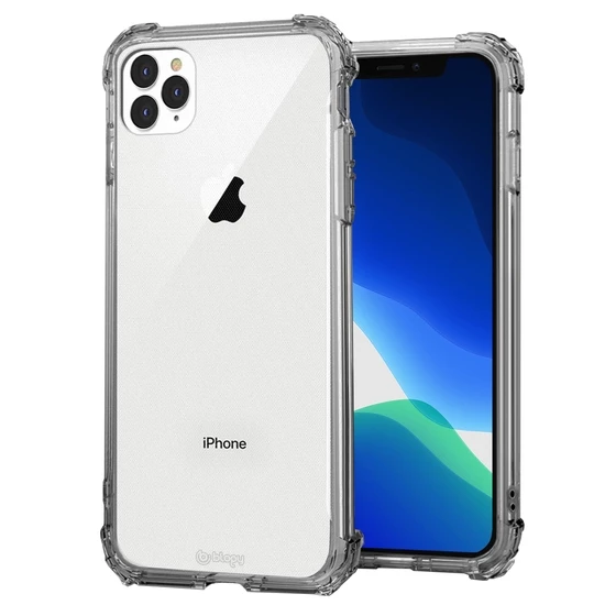 Blogy iPhone 11 Pro ile Uyumlu Crystal Fit Kılıf Crystal Clear - 1