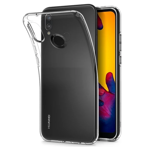 Buff P20 Lite ile Uyumlu Air Hybrid Kılıf Crystal Clear - 4