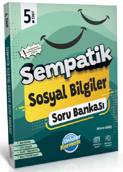 5.Sınıf Sempatik Sosyal Bilgiler Soru Bankası (Hediyeli) - Resim 2