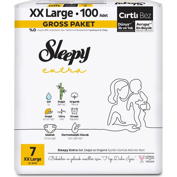 Sleepy Extra Gross 20-30 Kg100'lü XXL - Resim 2