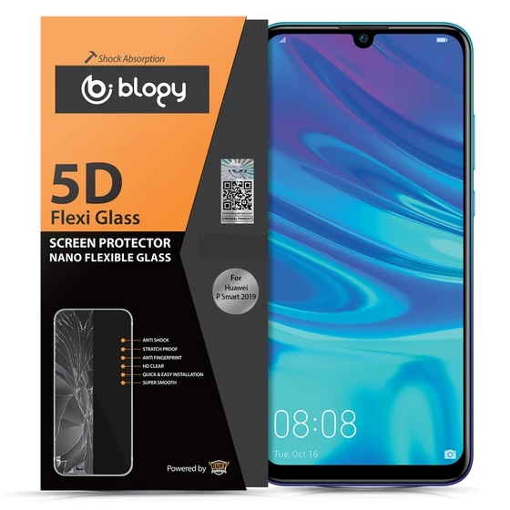 Blogy P Smart 2019 ile Uyumlu Flexi 5D Ekran Koruyucu - 2