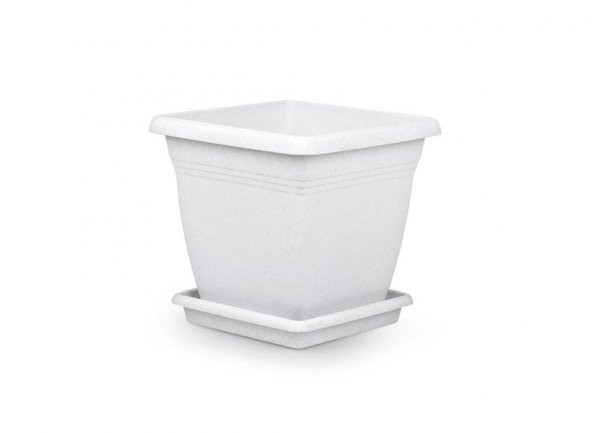 Omnipazar SO-VK03 Villa Kare Tabaklı Saksı 17 lt No 3 Omnipazar - 3