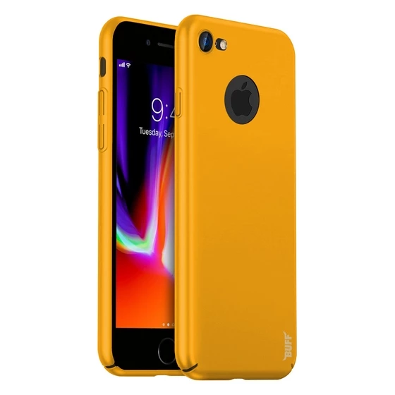 Buff iPhone 8 ile Uyumlu Slim Fit Kılıf Yellow - 1