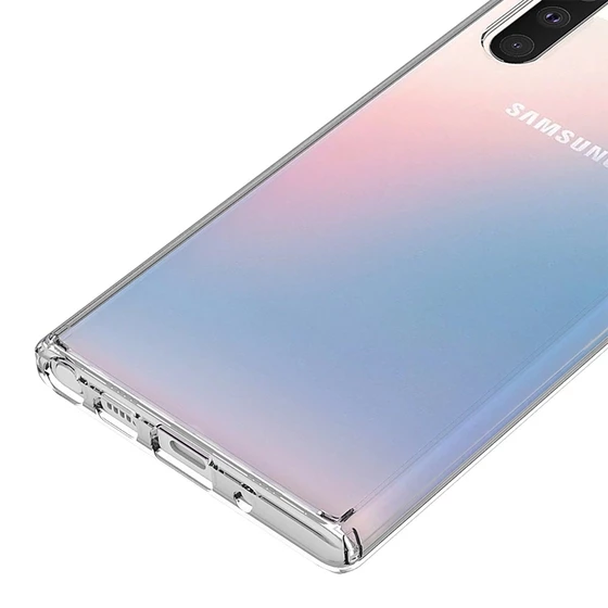 Buff Galaxy Note 10 ile Uyumlu Air Hybrid Kılıf Crystal Clear - 2