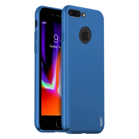 Buff iPhone 8 Plus ile Uyumlu Slim Fit Kılıf Blue