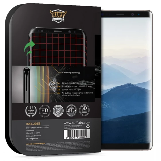 Buﬀ Galaxy Note 9 3D ile Uyumlu Ekran Koruyucu - Resim 2