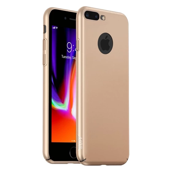 Buff iPhone 8 Plus ile Uyumlu Slim Fit Kılıf Gold - 1