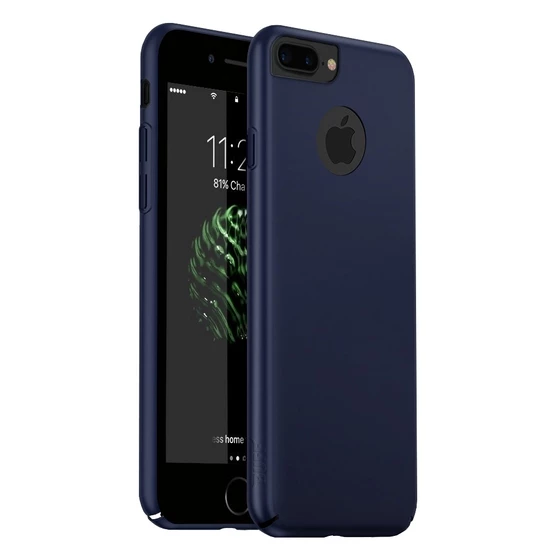 Buff iPhone 7 Plus ile Uyumlu Slim Fit Kılıf Dark Blue - 1