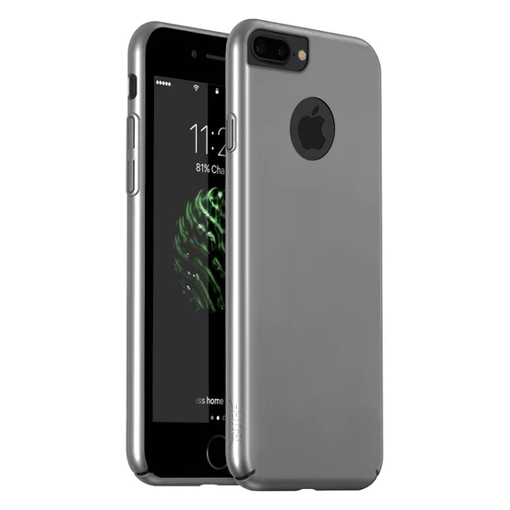 Buff iPhone 7 Plus ile Uyumlu Slim Fit Kılıf Silver ürün görseli