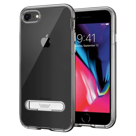 Buff iPhone 8/7 ile Uyumlu Air Bumper Kılıf Space Gray - 1