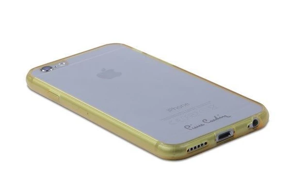 Pierre Cardin iPhone 6 ile Uyumlu Silikon Arka Koruma Paneli Sarı PCZ-S05 - 4