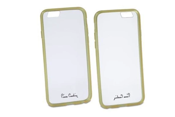 Pierre Cardin iPhone 6 ile Uyumlu Silikon Arka Koruma Paneli Sarı PCZ-S05 - 2