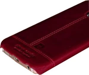 Pierre Cardin Galaxy S6 Edge ile Uyumlu Deri Arka Koruma Paneli Kırmızı PCL-P03 - 2