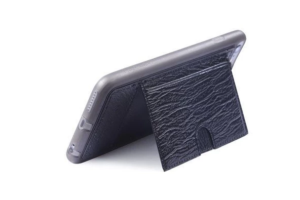 Pierre Cardin iPhone 6 Plus ile Uyumlu Deri Arka Koruma Paneli Siyah PCL-P11 - 4