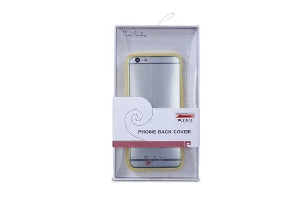 Pierre Cardin iPhone 6 ile Uyumlu Silikon Arka Koruma Paneli Sarı PCZ-S05 - 1