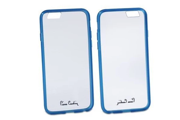Pierre Cardin iPhone 6 ile Uyumlu Silikon Arka Koruma Paneli Mavi PCZ-S05 - Resim 2