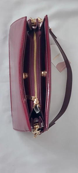 251RB751 Model Sarach Marka Bordo Renk Rugan Omuz Çantası - 4